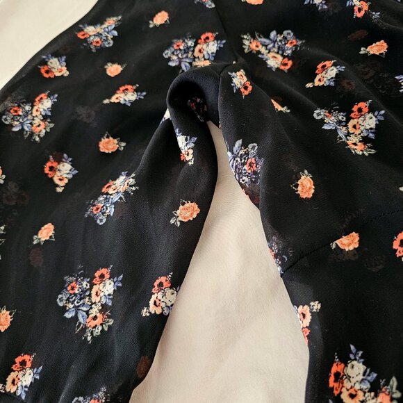 Torrid Plus Size Black Sheer Dress With Bell Sleeves - Picture 4 of 13